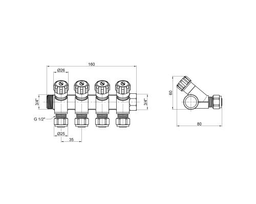 Колектор SD Plus 3/4