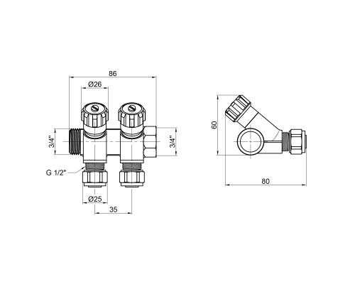 Колектор SD Plus 3/4