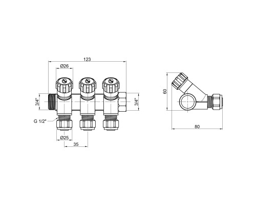 Колектор SD Plus 3/4