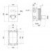 Змішувач термостатичний прихованого монтажу для душу Qtap Votice 6442T105NKC для двох споживачів