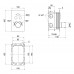 Змішувач термостатичний прихованого монтажу для душу Qtap Votice 6443T105NKC для трьох споживачів
