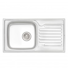 Кухонна мийка Qtap 7843 0,8 мм Satin (QT7843SAT08)