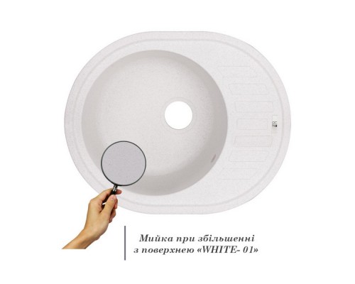 Кухонна мийка Lidz 620x500/200 WHI-01 (LIDZWHI01615500200)