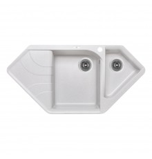Кухонна мийка з додатковою чашею Lidz 1000x500/225 GRA-09 (LIDZGRA091000500225)