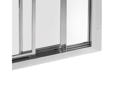 Душові двері в нішу Qtap Uniford CRM207.C4 68-71x185 см, скло Clear 4 мм, покриття CalcLess