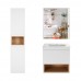 Комплект меблів для ванної Qtap Robin тумба з раковиною + дзеркальна шафа + пенал QT044RO42969