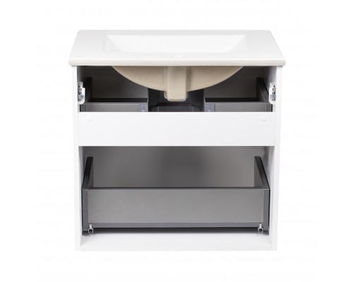 Комплект Qtap Scorpio 710х585х460 White тумба підвісна + раковина урізна QT1472TPВ7013070CW