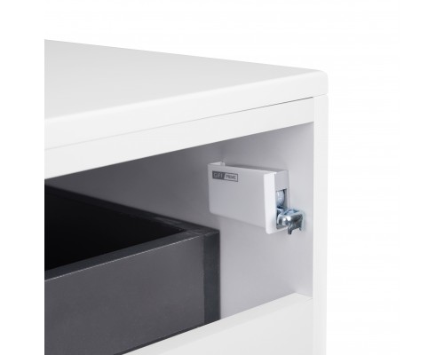 Тумба підвісна Qtap Tern 600х476х469 White зі стільницею QT1779TPL601W