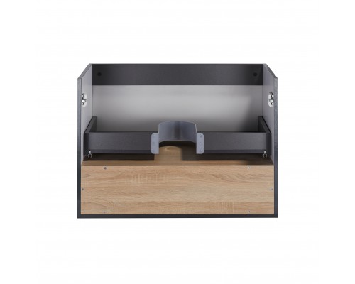 Тумба підвісна Qtap Robin 700х580х437 Graphite/Whitish oak QT1374TPВ7002GWO