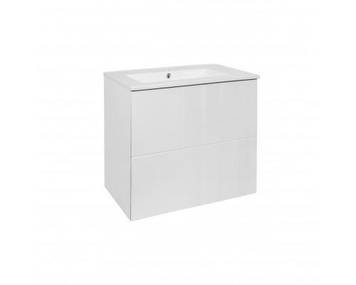 Комплект Qtap Tern 600х580х437 White тумба підвісна + раковина урізна QT1772TPL6013060CW