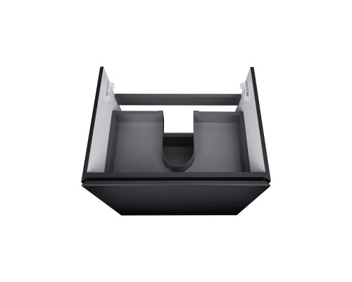 Комплект Qtap Tern 600х580х437 Matt black тумба підвісна + раковина урізна QT1772TPL6023060CMB