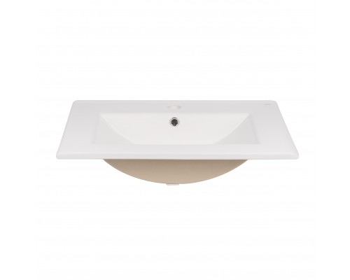 Комплект Qtap Taurus 600х580х437 White/Whitish oak тумба підвісна + раковина урізна QT2472TPT603WWO