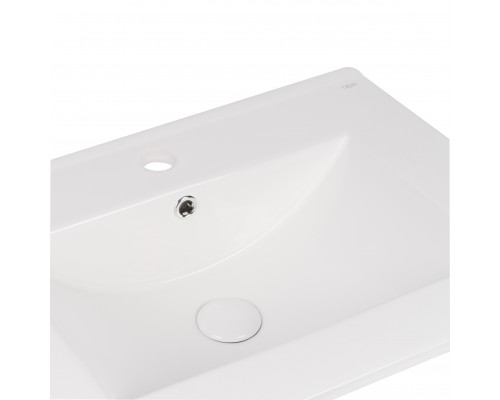 Комплект Qtap Robin 600х580х437 White/Whitish oak тумба підлогова + раковина урізна QT1372TPВ6001WWO