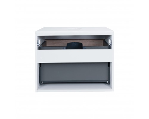 Тумба підвісна Qtap Virgo 600х476х469 White/Whitish oak зі стільницею QT1879TPА601WWO