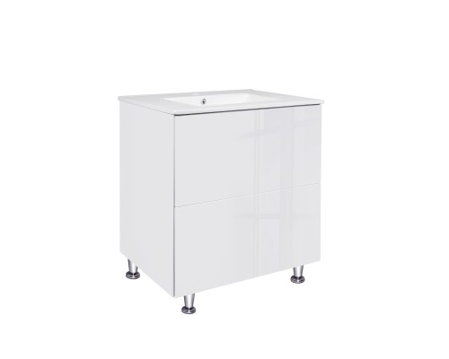 Комплект Qtap Tern 700х725х437 White тумба підлогова + раковина урізна QT1771TNL7013070CW