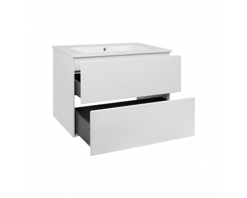 Комплект Qtap Tern 700х580х437 White тумба підвісна + раковина урізна QT1772TPL7013070CW