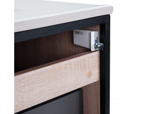 Комплект Qtap Taurus 700х580х437 Whitish oak тумба підвісна + раковина урізна QT2472TPT703WO