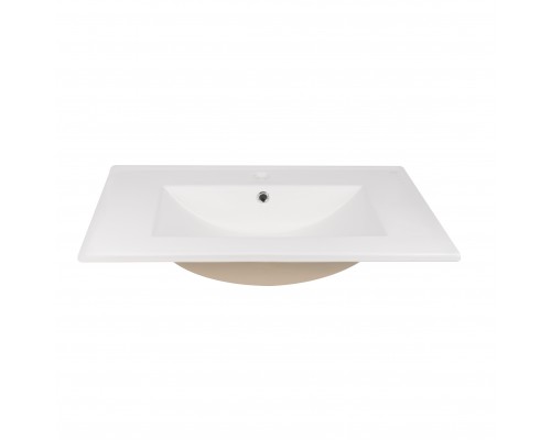 Комплект Qtap Virgo 700х580х437 White/Whitish oak тумба підвісна + раковина урізна  QT1872TPА7013070CW