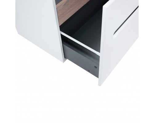 Тумба підвісна Qtap Virgo 800х580х437 White/Whitish oak QT1874TPА801W