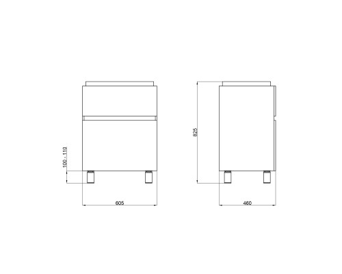 Тумба підлогова Qtap Albatross 605х825х460 White QT0173TN600DW