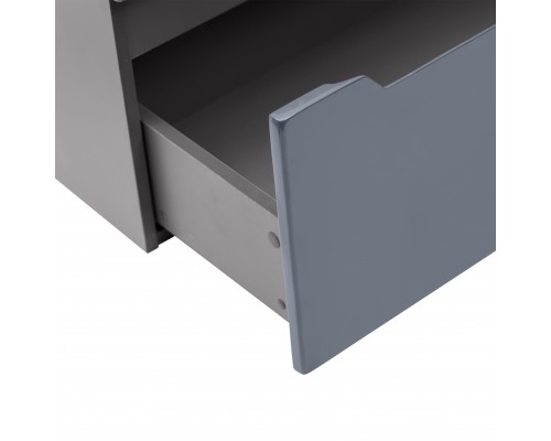 Комплект Qtap Scorpio 710х585х460 Graphite тумба підвісна + раковина урізна QT1472TPВ7023070CG