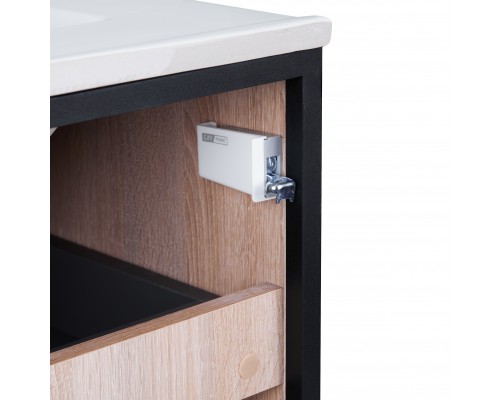 Комплект Qtap Taurus 600х580х437 Whitish oak тумба підвісна + раковина урізна QT2472TPT603WO