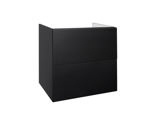 Тумба підвісна Qtap Tern 600х580х437 Matt black QT1774TPL602MB