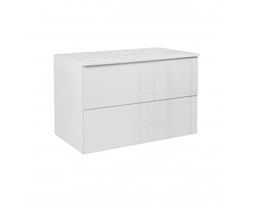 Тумба підвісна Qtap Tern 700х476х469 White зі стільницею QT1779TPL701W