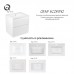 Комплект Qtap Scorpio 605х585х460 White тумба підвісна + раковина урізна  QT1472TPВ6013060CW