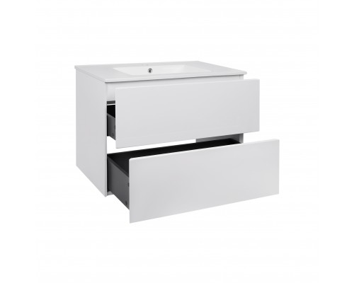 Комплект Qtap Tern 800х580х437 White тумба підвісна + раковина урізна QT1772TPL8013080CW