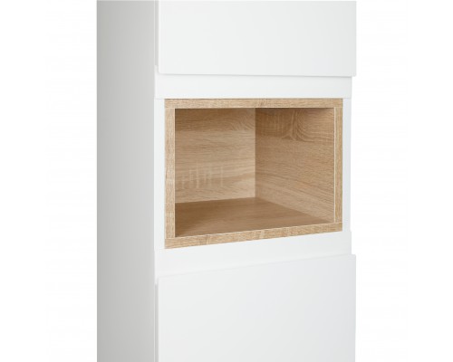 Пенал підвісний Qtap Robin 350х1650х316 White/Whitish oak QT1376PN1651LWWO