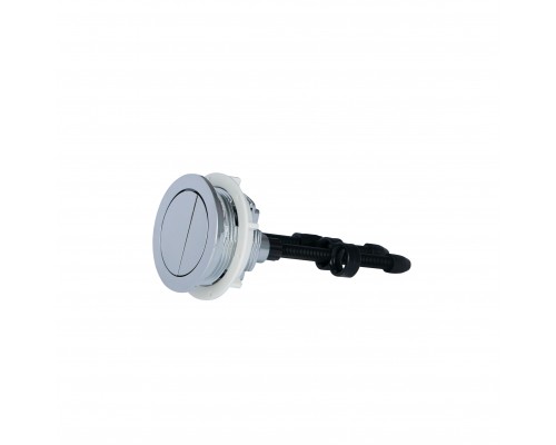 Qtap WDI комплект арматури для бачка унітазу з подвійною круглою кнопкою змиву 4,8 см та клапаном нижньої подачі води, 3/6L CHR
