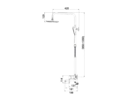 Душова система Qtap Grand WCR 1004