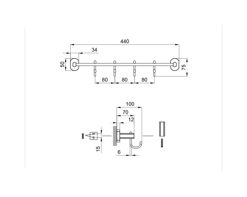 Гачок Qtap Liberty ORO 1154-4