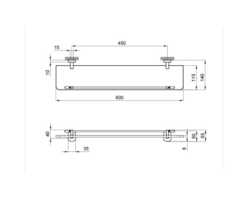 Полиця Qtap Liberty CRM 1153