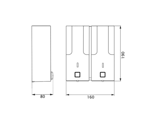 Диспенсер для рідкого мила Lidz (PLA) 120.01.02 760 мл