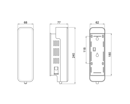 Диспенсер для рідкого мила Qtap Davcovac mydla DM350CS1