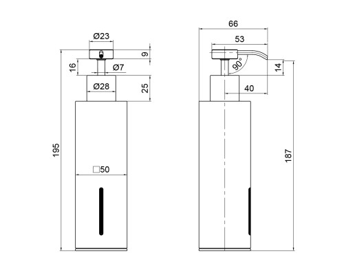 Дозатор для рідкого мила Qtap Liberty ANT 1152-2