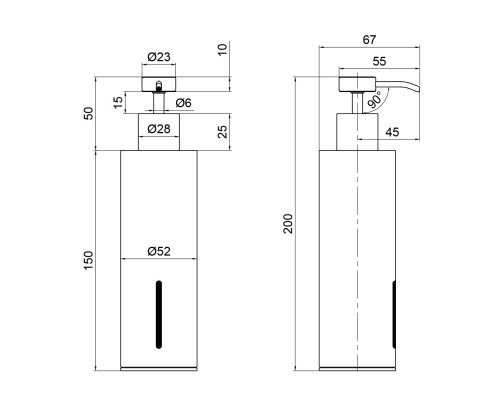 Дозатор для рідкого мила Qtap Liberty ANT 1152-1