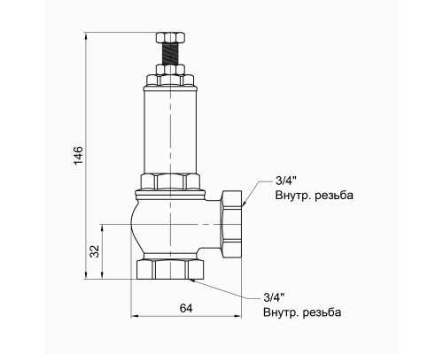 Запобіжний клапан Icma 3/4