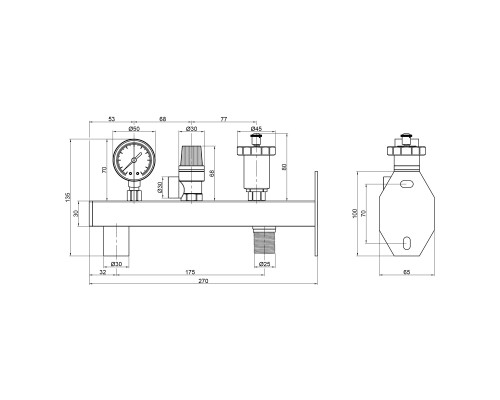 Група безпеки SD Plus для розширювального бака 3/4'' SD292W20