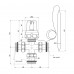 Змішувач триходовий Icma 1