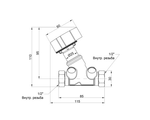 Балансувальний вентиль Icma 1/2