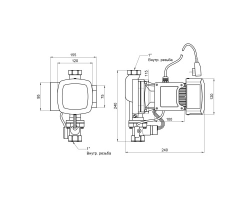 Насос для підвищення тиску Thermo Alliance SCPMN-400N 0,4 кВт