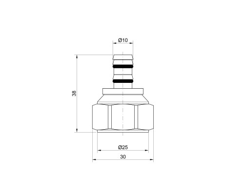 Наконечник Icma 24х1,5, 16х2,2-16х2,25 №100