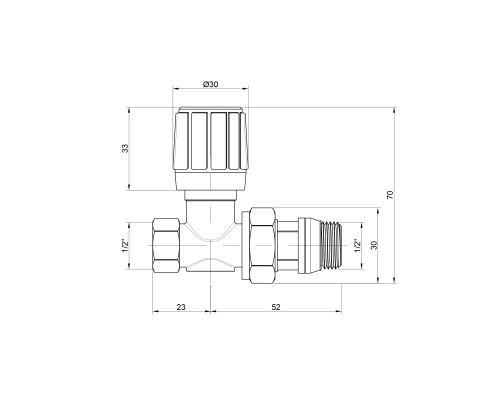 Кран радіаторний Icma 1/2