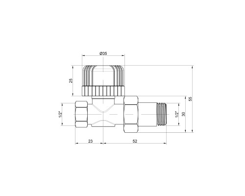 Кран радіаторний Icma 1/2