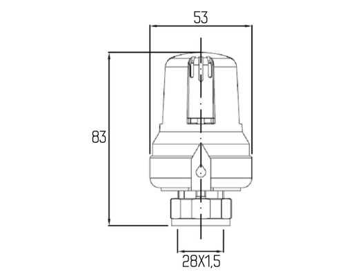 Термоголовка Icma 28х1,5 №986