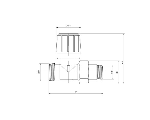 Кран радіаторний Icma 1/2