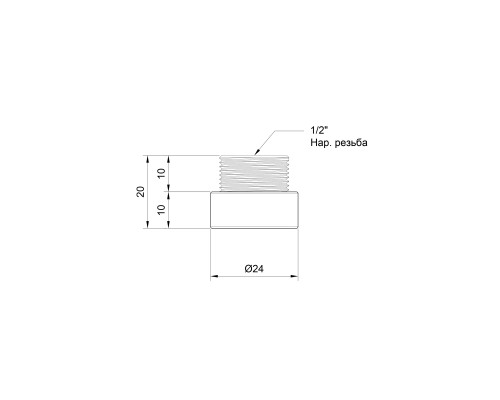 Подовжувач SD Plus 10х1/2